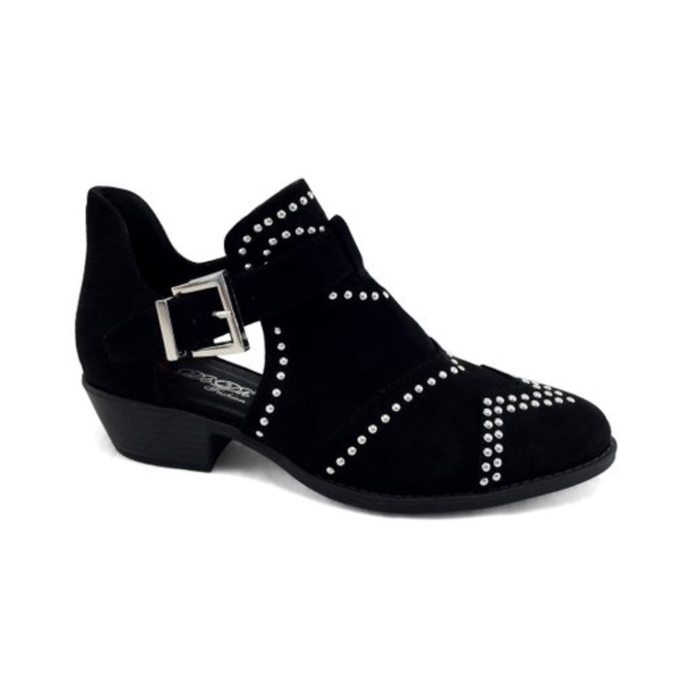 DBDK FASHION BLACK HOLLIE STUDDED ANKLE BOOT SZ 9
